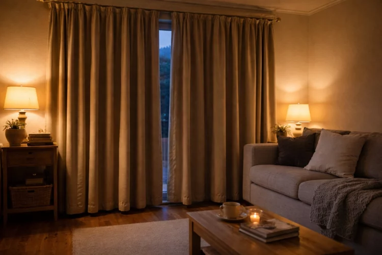 How Thick Curtains Quietly Help Homes Stay Warmer Without Turning on the Radiators